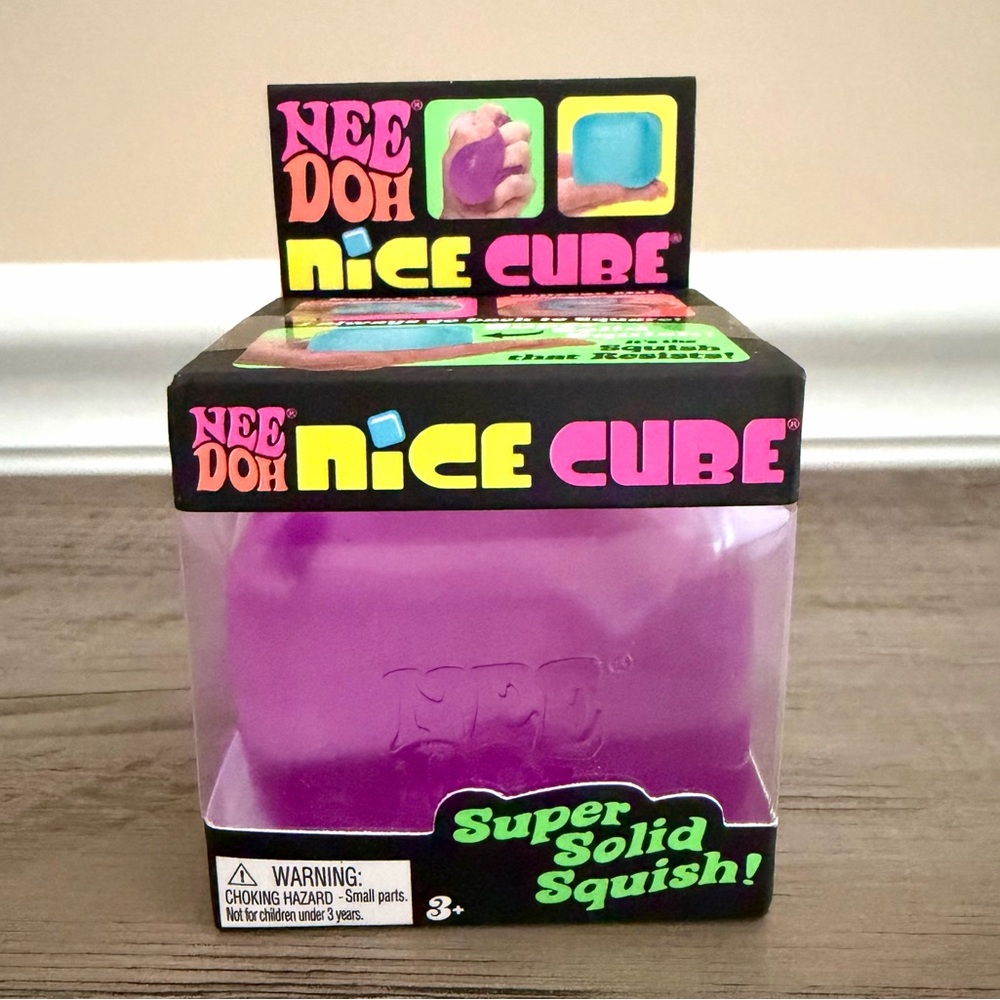 NeeDoh Nice Cube Purple Super Solid Squish